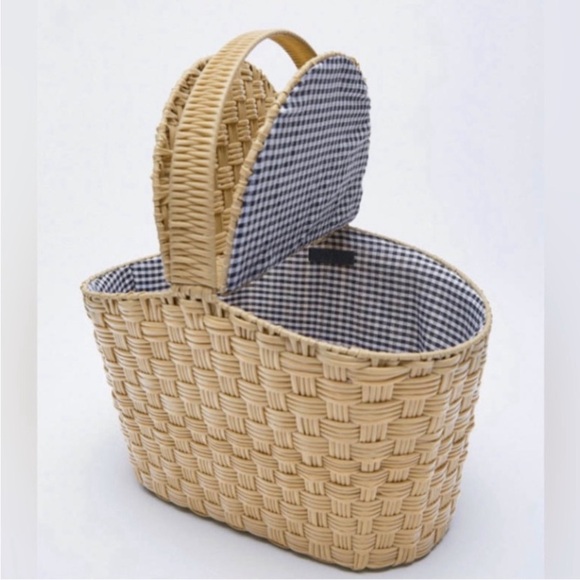 Zara Handbags - Zara picnic basket bag
